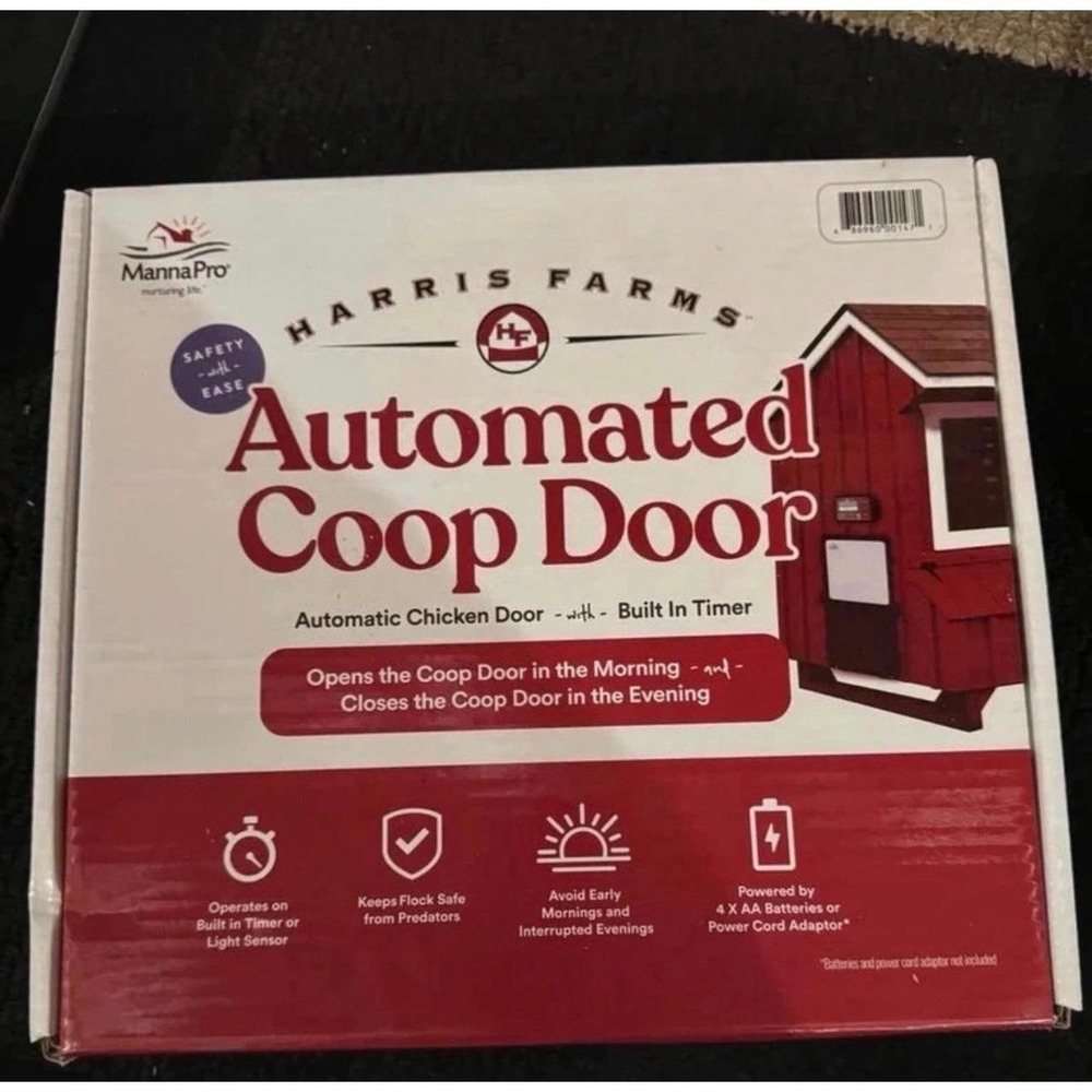 Harris Farms Automated Coop Door Automatic Chicken Door with Timer